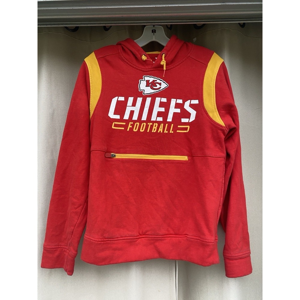 Kansas City Chiefs NFL Football‎ Fanatics Hoodie Men's Sz Small Red/Yellow